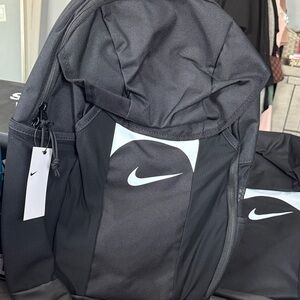Nike Black Backpack with White Swoosh